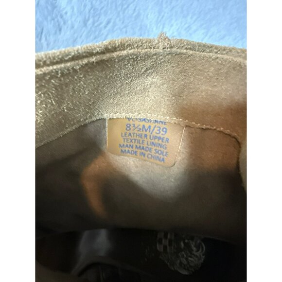 Vince Camuto Women's 8.5 / 39 Suede Peep-Toe Ankle Booties Sashane - Picture 4 of 10